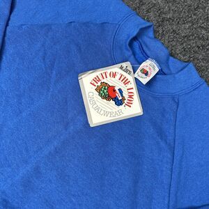 Vintage Fruit Of The Loom Sweatshirt Men’s Large Blue Pullover NWT USA